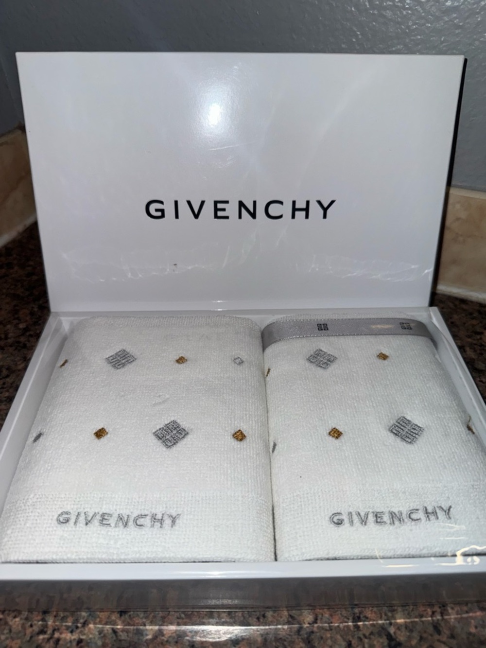 Givenchy washcloths New in the box